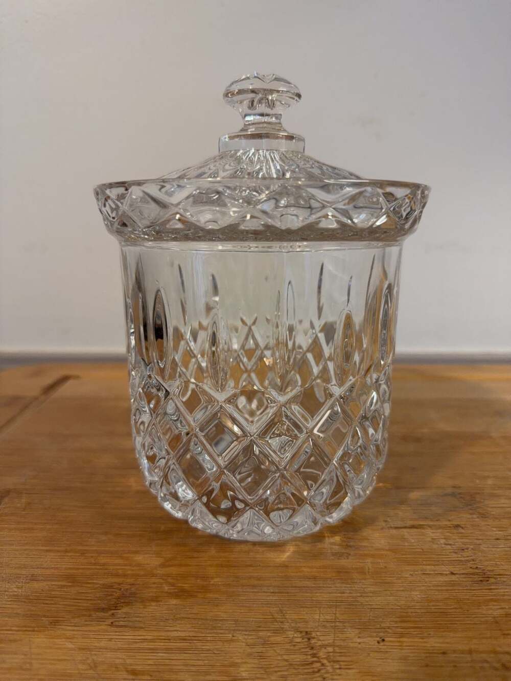 Waterford Crystal Lismore Pattern Covered Candy Jar